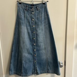Gap Denim Maxi Skirt sz 24/00